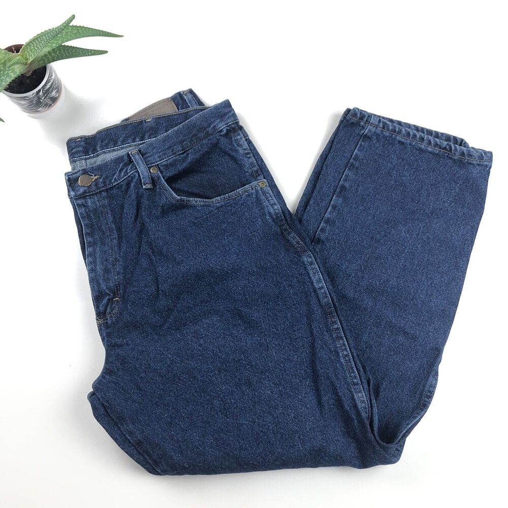Wrangler Regular Fit 38 x 29 Denim Jeans Men's 100% Cotton